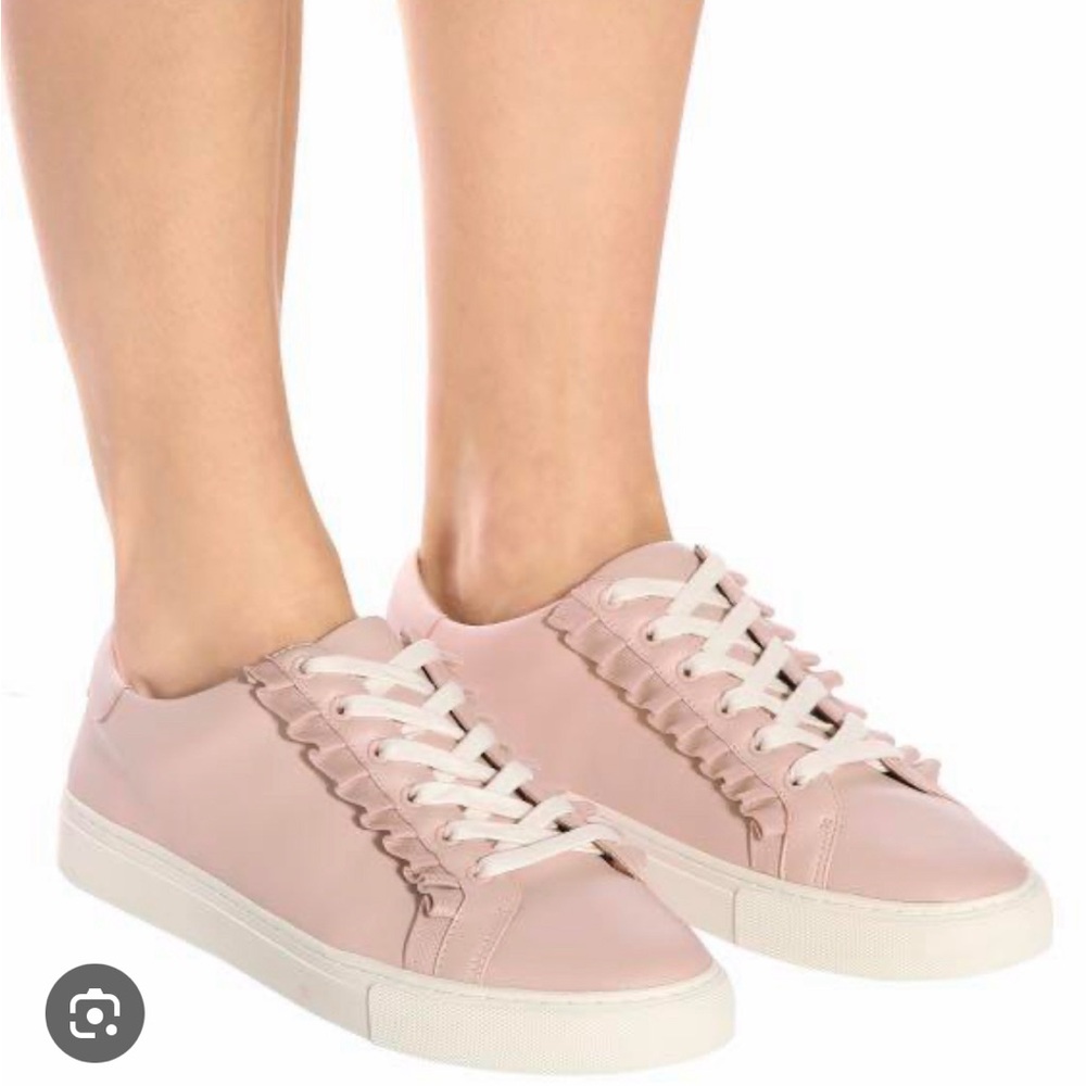 tory sport ruffle pink sneakers 8.5 women’s